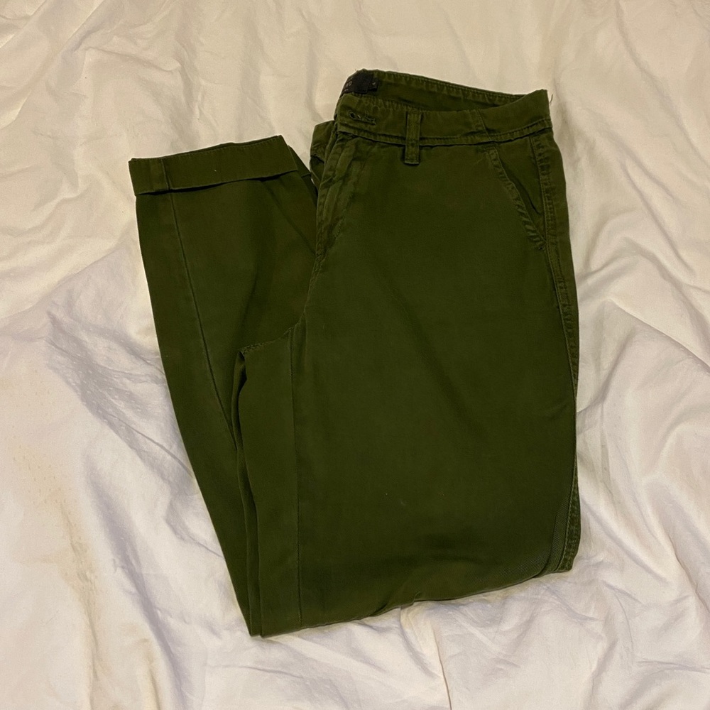 J. Crew boyfriend chino, olive green